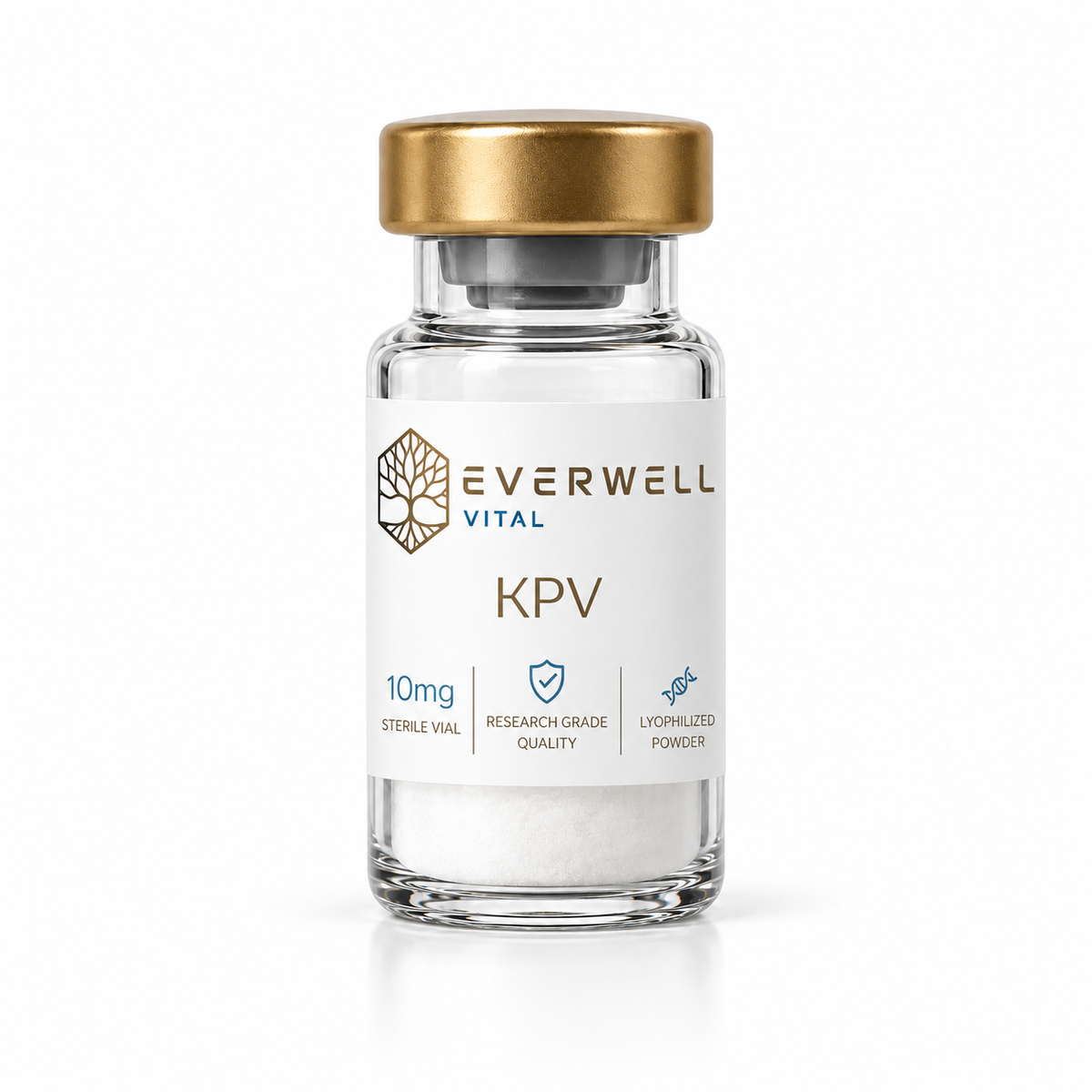 KPV (Lys-Pro-Val) is a short tripeptide derived from alpha-melanocyte-stimulating hormone (α-MSH). It is studied in laboratory research for its potential involvement in inflammatory signalling, gastrointestinal tissue repair, immune regulation, and regenerative pathways.&nbsp;