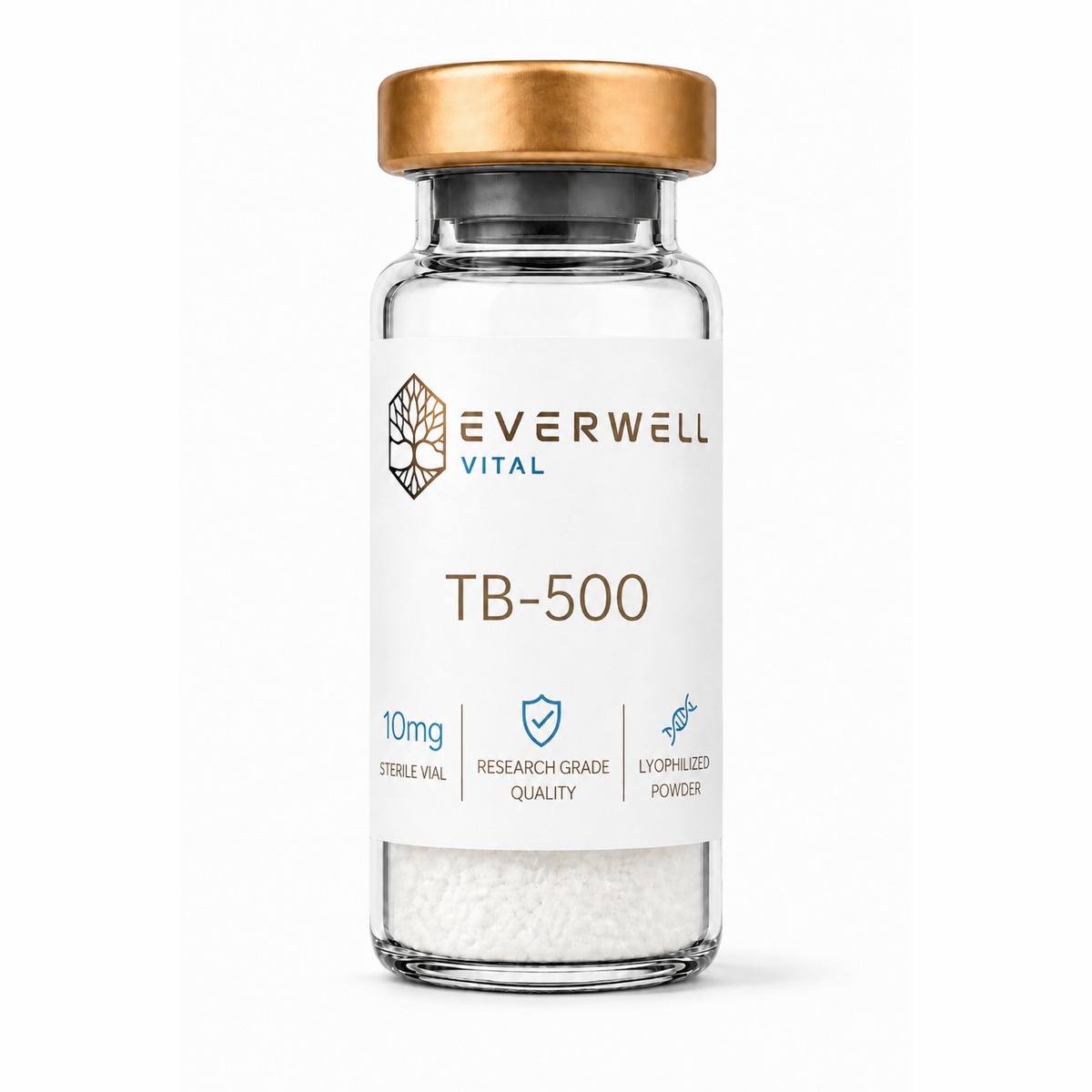 TB-500 (Thymosin Beta-4 fragment) is a synthetic peptide studied in biochemical and regenerative research for its potential involvement in tissue repair, cell migration, actin regulation, angiogenesis, and wound-healing pathways.&nbsp;